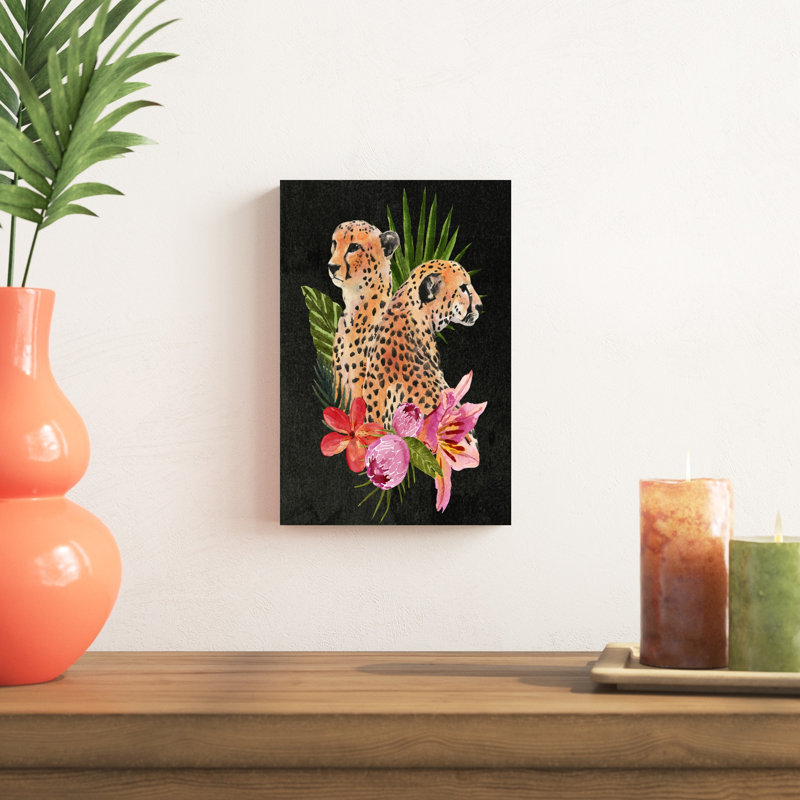Guépard Bouquet I, H 12 po x l 8 po x P 1,25 po