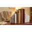 Serre-livres minimalistes et modernes en marbre superposé - Accessoire de décoration idéal pour les étagères, les bureaux et les bibliothèques - Lot de 2, 12,5 cm, beige et brun