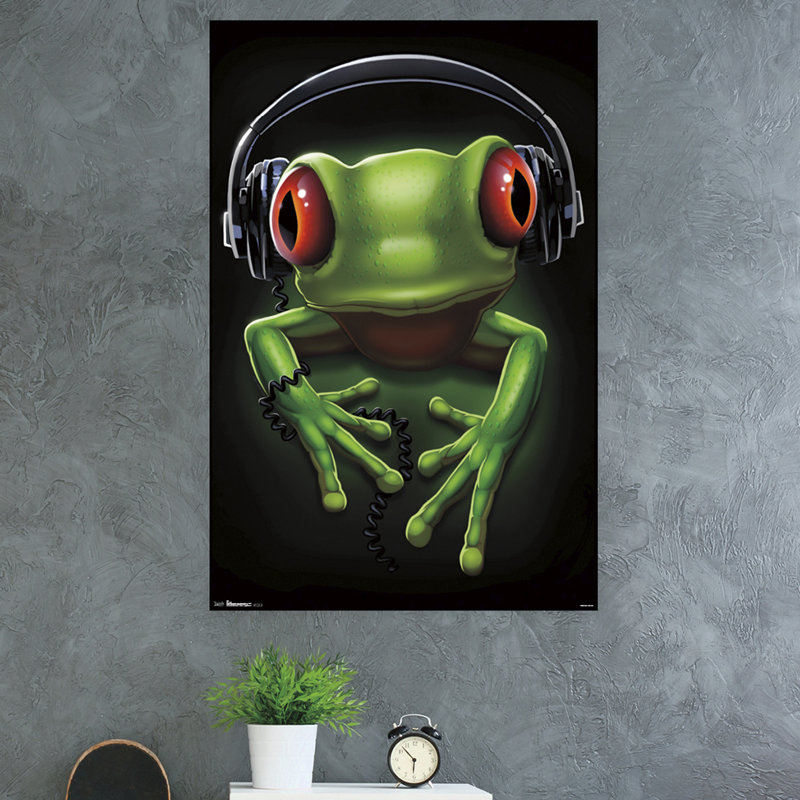 Impression sur papier grenouille rock Espinoza