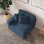 Upholstered Corduroy Armchair-969261017