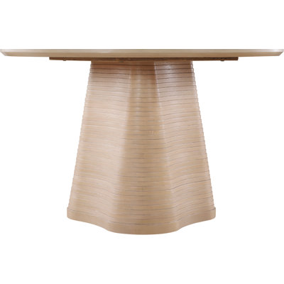 Izahia 48" Solid Wood Pedestal Dining Table