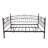 Metal Daybed Frame Multifunctional Mattress Foundation/Bed Sofa with Headboard-496589922-496589921