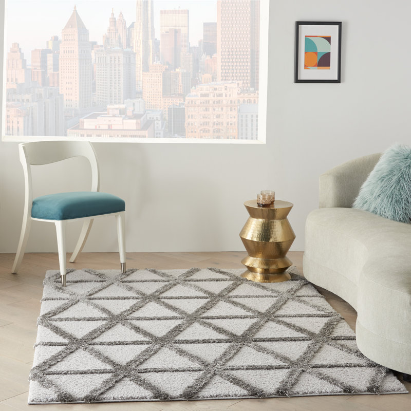 Geometric Indoor Rug, Rectangle 7'10" x 9'10"