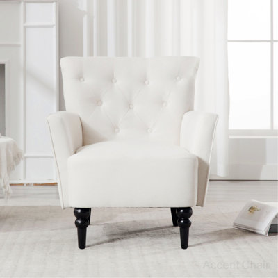 Delmetric 32.29'' Wide Tufted Armchair -  Alcott HillÂ®, B2D497DA77E94B508D79562D6F8067C4