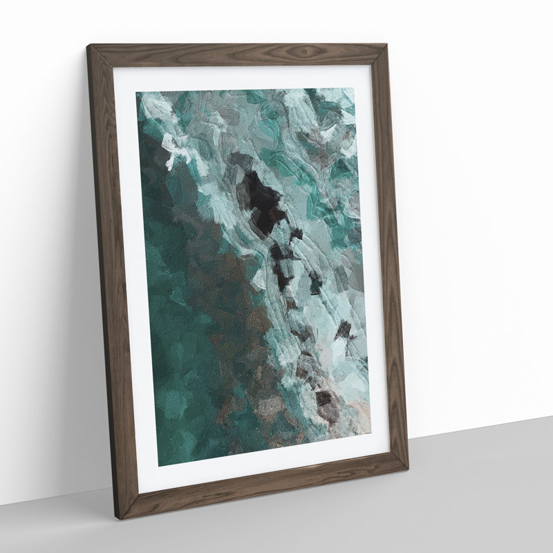The Fog - Framed Print, 64cm H x 46cm W x 2cm D, Walnut