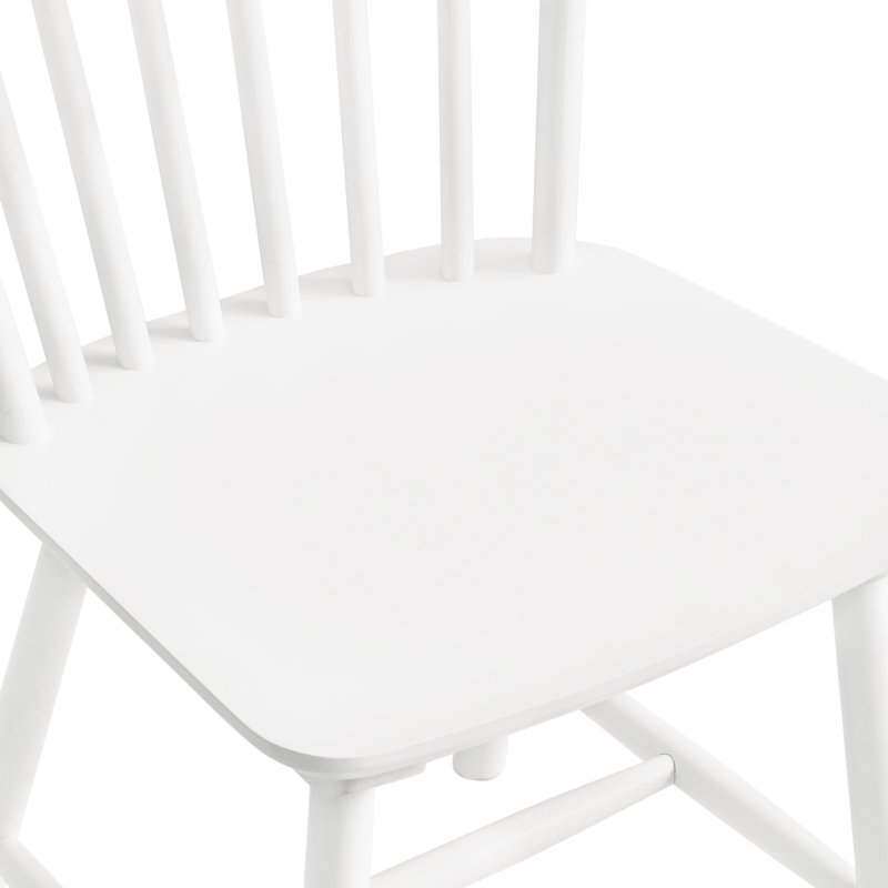 Gracie Oaks Windsor 15.7" Wide Solid Wood Slat Back Dining Chair (Set of 4)