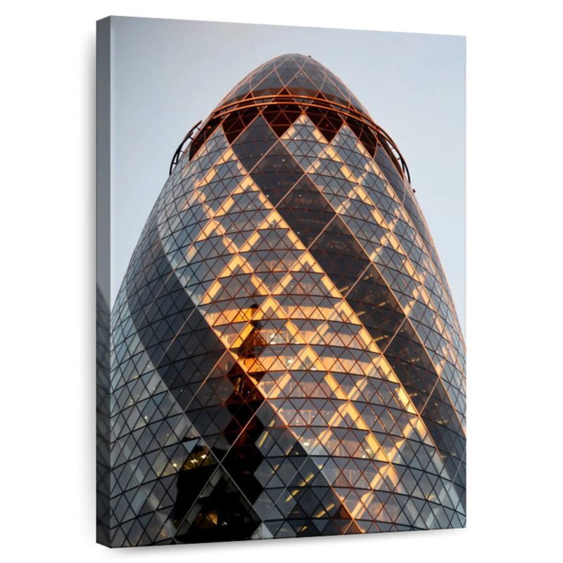 Lilie The Gherkin Skyscraper, 45" H x 30" W