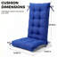 Coussin de siège / dossier Adirondack pour l'extérieur / intérieur 5 po avec attaches-1480294316