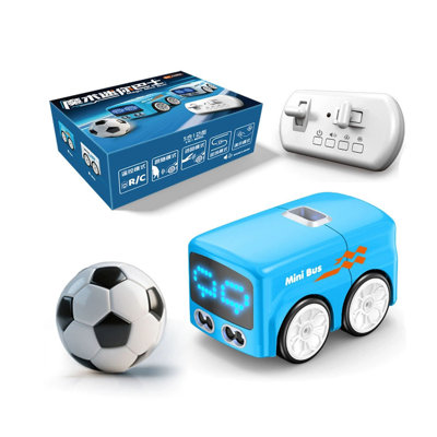 Interactive Smart Minibus Intelligent Remote Control Induction Car Mini Desktop Gesture Following Small Bus Induction Obstacle Avoidance Remote Control Toy Car