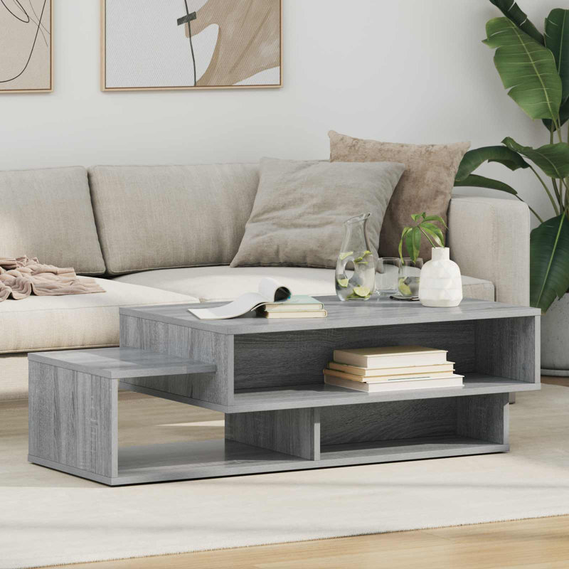 Coffee Table with Storage, Grey Sonoma