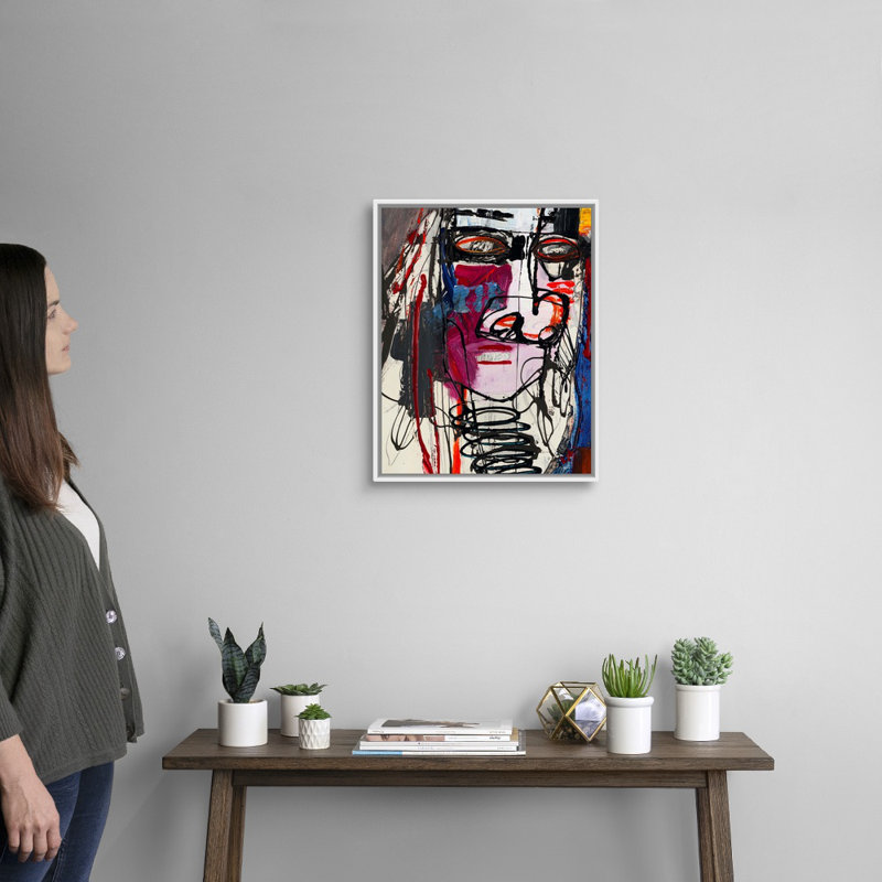 Reproduction d'art sur toile, H 22 po x l 18 po x P 1,75 po, Cadre flottant blanc