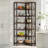 78.74" Tall 7-Tier Industrial Corner Bookshelf Tall Wood Metal Etagere Display Shelf For Home Office-723279324-735428893