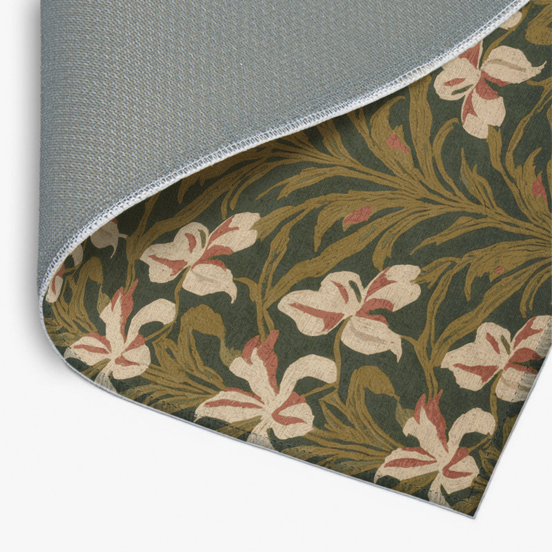 Tapis d'intérieur et d'extérieur brun Botanical, Rectangulaire 2 pi x 3 pi