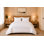 100% Egyptian Cotton 500 Thread Count Duvet Cover Set with Embroidered Design Soft Sateen Bedding
