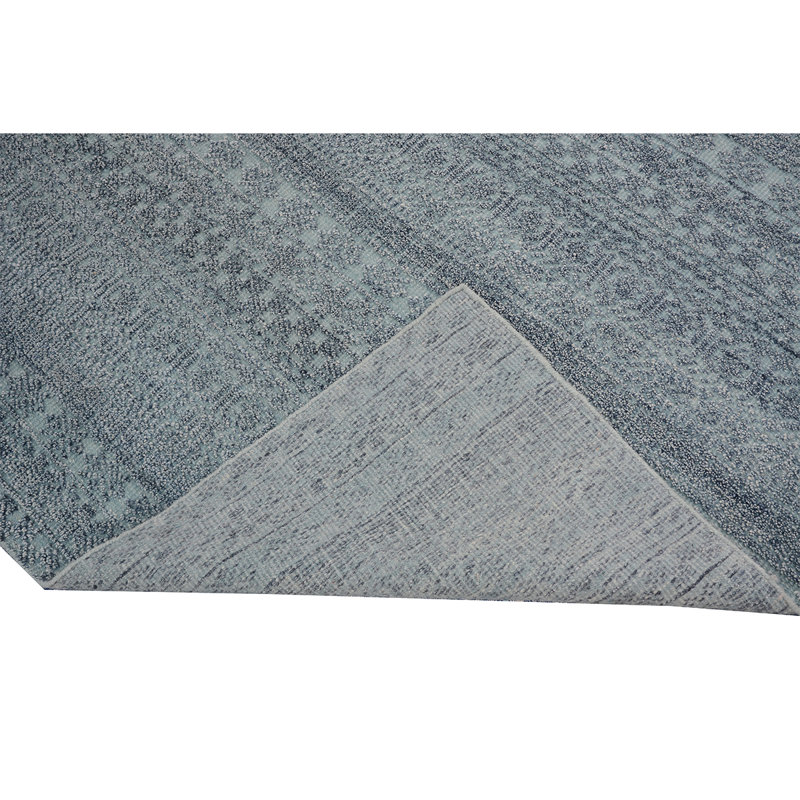Wool Area Rug in Gray, Rectangle 8' x 10'