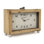 Industrial Analog Wood Quartz Movement / Crystal Tabletop Clock in Brown