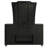 Lorient 8-Drawer LED Flame Box Dresser And Mirror Black