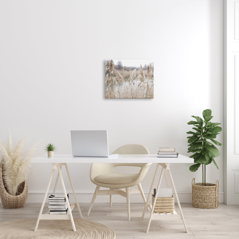 Art mural sur toile, "Pampas champêtres", H 16 po x l 20 po x P 1,5 po, Toile tendue