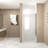 Pivot Shower Door With Aluminum Frame, Half Frame Shower Door With Stainless Steel Handle-124899079