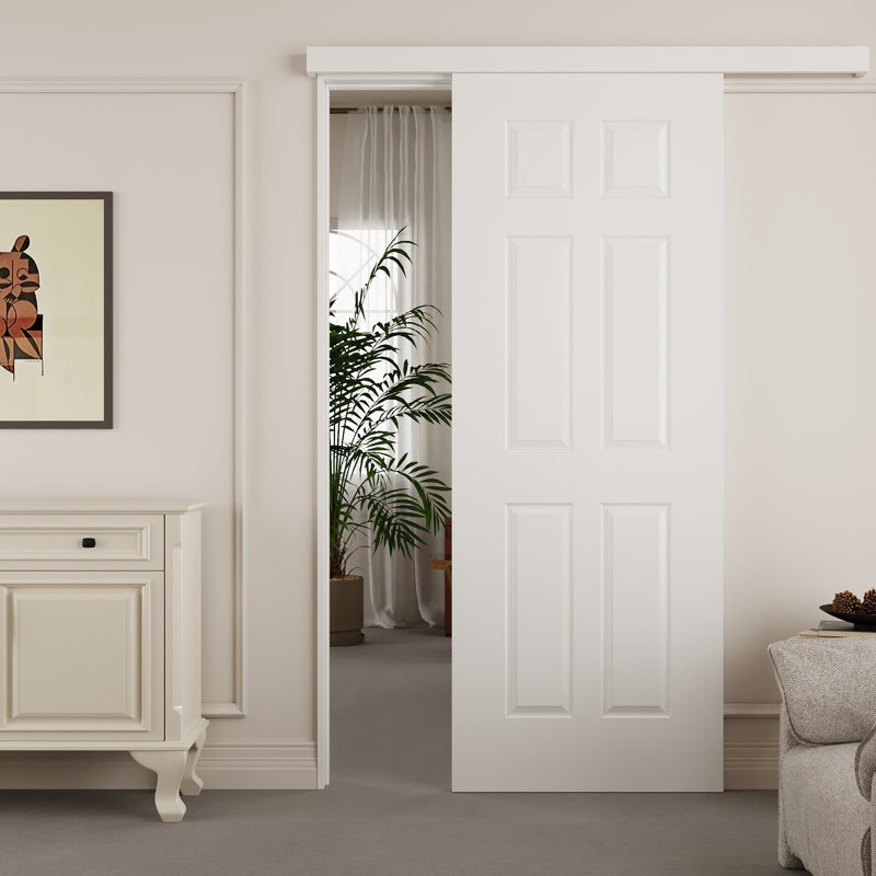 Porte de grange coulissante en bois 80 pi avec 80 po, 36 po x 80 po