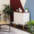 Ashaun Mid-Century 2-Door Accent Cabinet with Shelves - Latte-80556641
