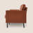 Genuine Leather Square Arm Sofa, Brown-1089187084