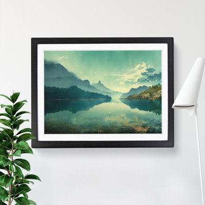 Mountain Lake Watercolour Vol.3 - Framed Print