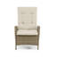Ensemble de 2 chaises longues inclinables d'extérieur