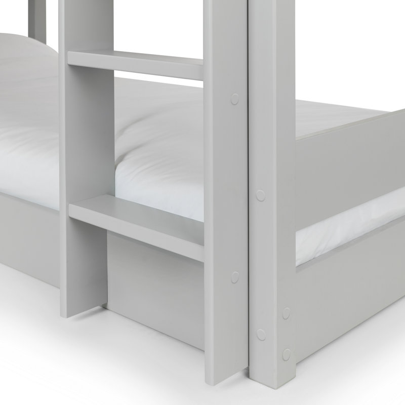 Manila Bunk Bed with Built-in Ladder Included, Grey