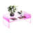 Freysteinn Acrylic Coffee Table,  2 Tiers Clear End Table with Storage Shelf-1074465932