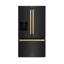 Zline 36 In. 28.9 Cu. Ft. Standard-depth French Door External Water Dispenser Refrigerator With Dual Ice Maker In Fingerprint Resistant Stainless Steel-1411709528-1413885054
