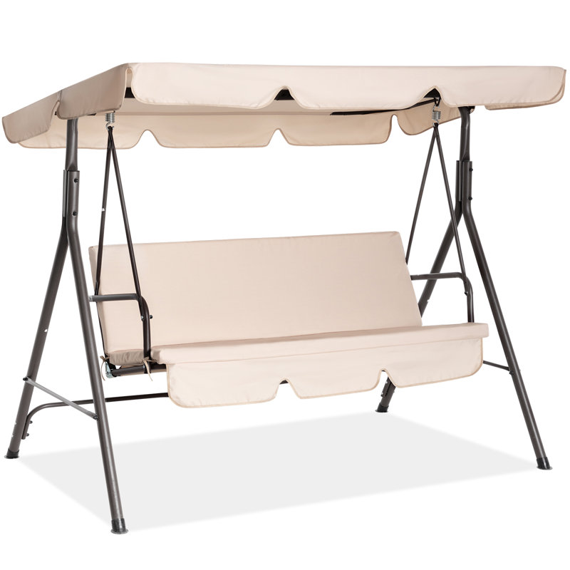 Balancelle d'extérieur avec support, Beige