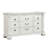 Naddy Wide Dresser, White Pine Wood, 9 Drawers W Metal Handles-118123954