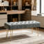 Velvet Upholstered Bench