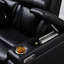 Fauteuil inclinable électrique en cuir respirant à accoudoirs carrés de 37,5 po de largeur avec accoudoirs de rangement et appui-tête électrique-1682054790