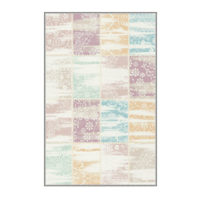 Stylish Woven Carpet, 100% Polyester, Pile Height: 0.3 in | Antibacterial & Non-Slip Underside, 3D Digital Printing | Machine Washable, Perfect for Home Décor, Living Room & Bedroom Use
