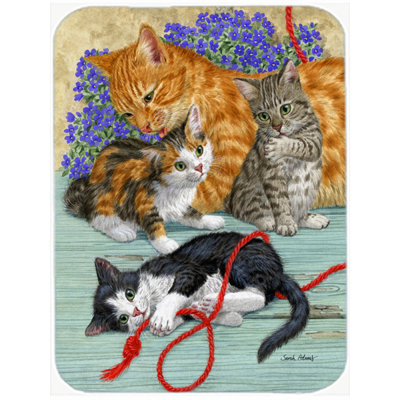 East Urban Home Cats Glass Cutting Board
