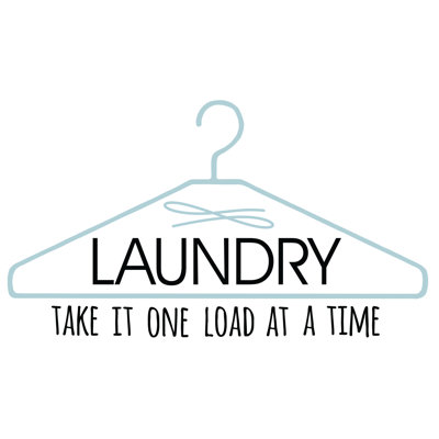 Laundry Hanger - Textual Art Print