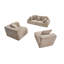 Canapé modulaire surdimensionné en L en velours courbé Nimbus-127381340