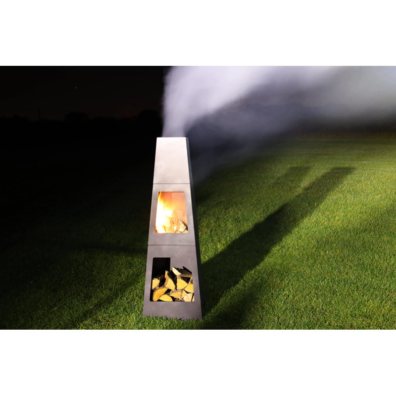 Schwamm Column Wood Burning Smokeless Chimnea