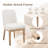Upholstered Armless Side Chair With Solid Wood Legs-116392090