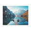 «Mountain Valley Clear Lake Nature Wilderness», photographie sur toile-1789582730