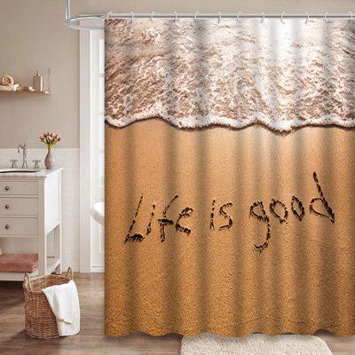 Rideau de douche avec 12 crochets