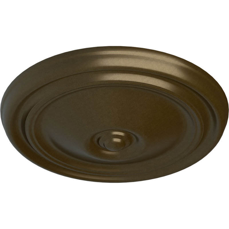 Reese 12"H x 12"W x 1.75"D Ceiling Medallion, Brass