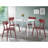 Roma Contemporary White Round Dining Table