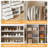 Closet System Set With 6 Drawers And 5 Hanging Rods-996129351