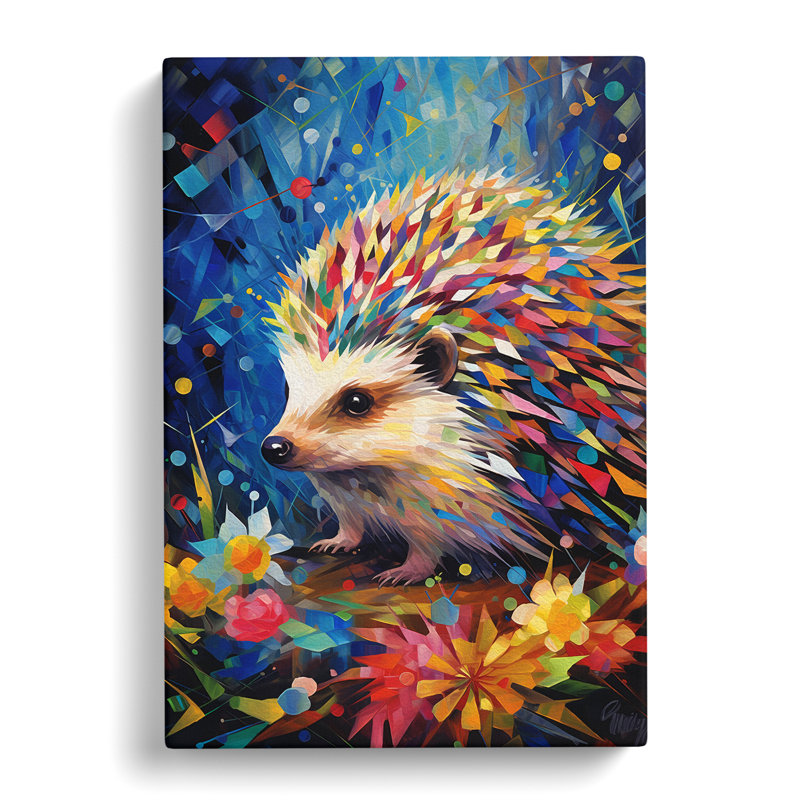 Hedgehog Abstract No.2 - Wrapped Canvas, 50cm H x 35cm W x 3cm D