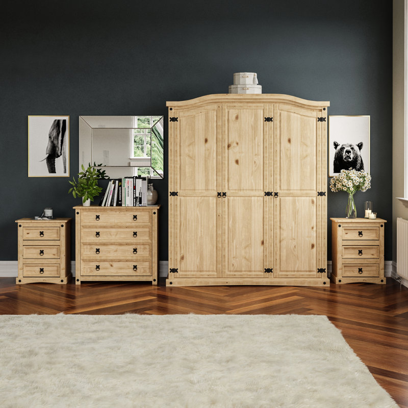 Harold Solid Wood Piece Bedroom Set
