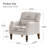 Mid Century Upholstered Accent Chair Wingback Armchair With Solid Wood Legssee More By Alcott Hill®-773677494