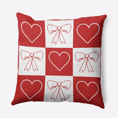 Sweet Bows and Hearts  Accent Pillow